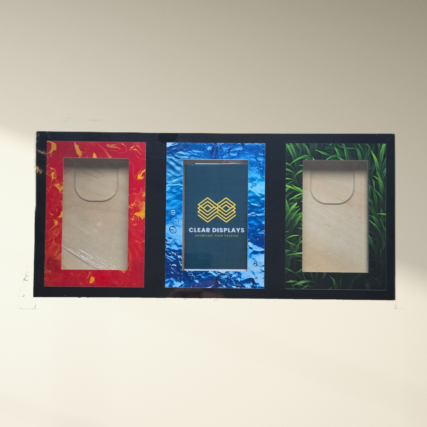 Triple card pokemon case.